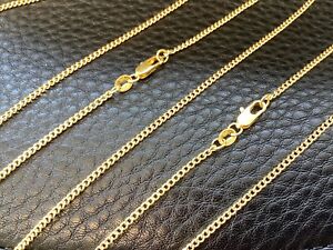 2mm Gold Filled Curb Chain Necklace  unisex New All Sizes Available UK Seller