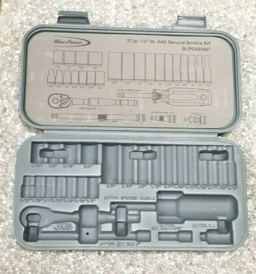 Blue Point Storage Organizer Case 1/4" Socket Ratchet Extensions - Image 1 of 2
