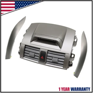 Center Dash A/C Outlet Air Vent Panel For Toyota Corolla 2009-2013 w/ Strip Trim - Picture 1 of 10