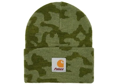 Palace X Carhartt WIP Reloj Sombrero Gorro Dólar Verde Camuflaje, Inventario Muerto/Nuevo, Raro Foto 1 de 4