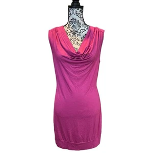 Mini Vestido Bodycon Cuello Capucha Trina Turk Talla 6 Rosa Púrpura - Imagen 1 de 12