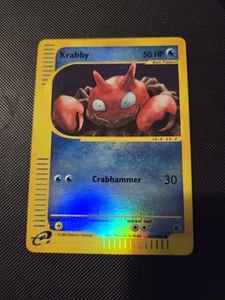 Pokemon Card - Krabby 115/165 Reverse Holo Expedition Set WOTC - Excellent - Picture 1 of 4