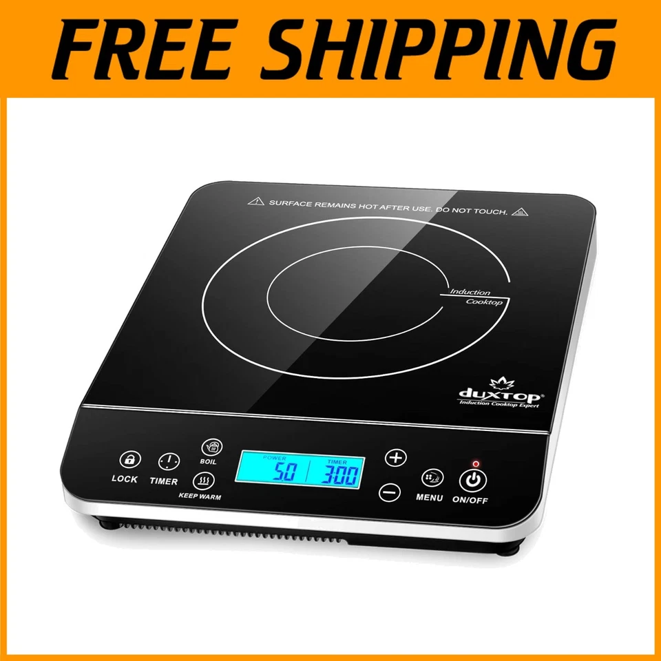 Compact Induction Burner, 20 Power Levels, 10-Hour Timer - Image 1 of 4