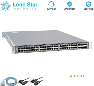 Juniper QFX5100-48T-AFO Layer 3  Data Center access switch /48+10GbE/1GbE/100 Mb - Image 1 of 2