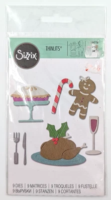 Sizzix Thinlits 664778 Festive Treats - Unopened Package of 9 Dies - Image 1 of 2