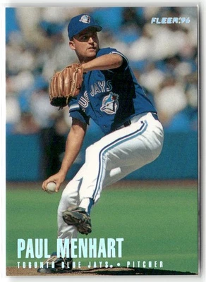1996 FLEER TIFFANY PAUL MENHART TORONTO BLUE JAYS #279 - Image 1 of 3
