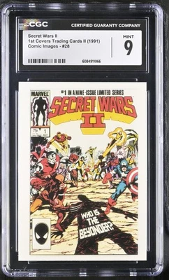 1991 Secret Wars II 1st Covers Marvel Comics Presents Card #28 CGC 9 MINT - Image 1 of 2