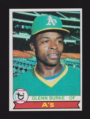 1979 TOPPS #163  Glenn Burke  OAKLAND ATHLETICS A's  EX-MINT+   A - Image 1 of 2