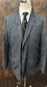 Faconnable Cotton Notch Lapel Deconstructed Navy Jacket Size XXL $365 - Picture 1 of 9