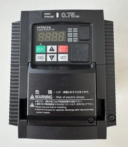 Hitachi WJ200-007SF Frequenzumrichter 0,75 kW, 1-Eingang, 3-Phasen Ausgang - Bild 1 von 10