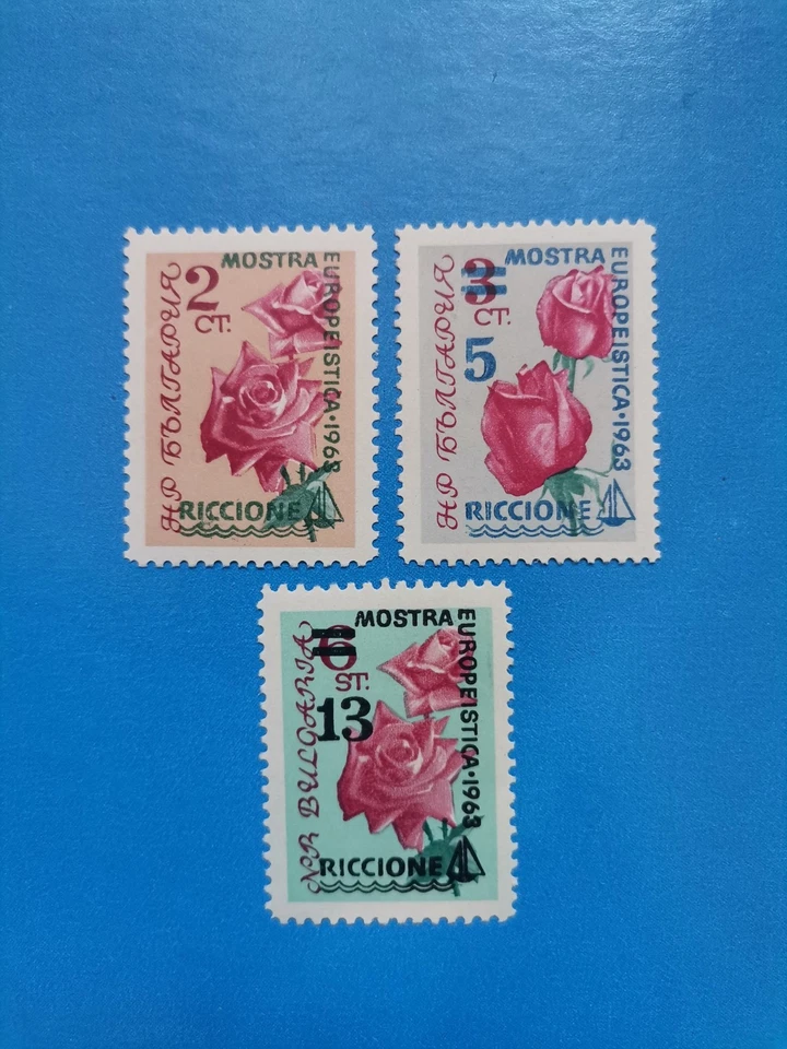 Bulgaria: serie completa nuova 3 v. anno 1963 - Expo Riccione Foto 1 de 1