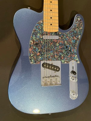 Harley Benton TE-20MN BM Tele Azul Metálico con Golpeador Personalizado Foto 1 de 4