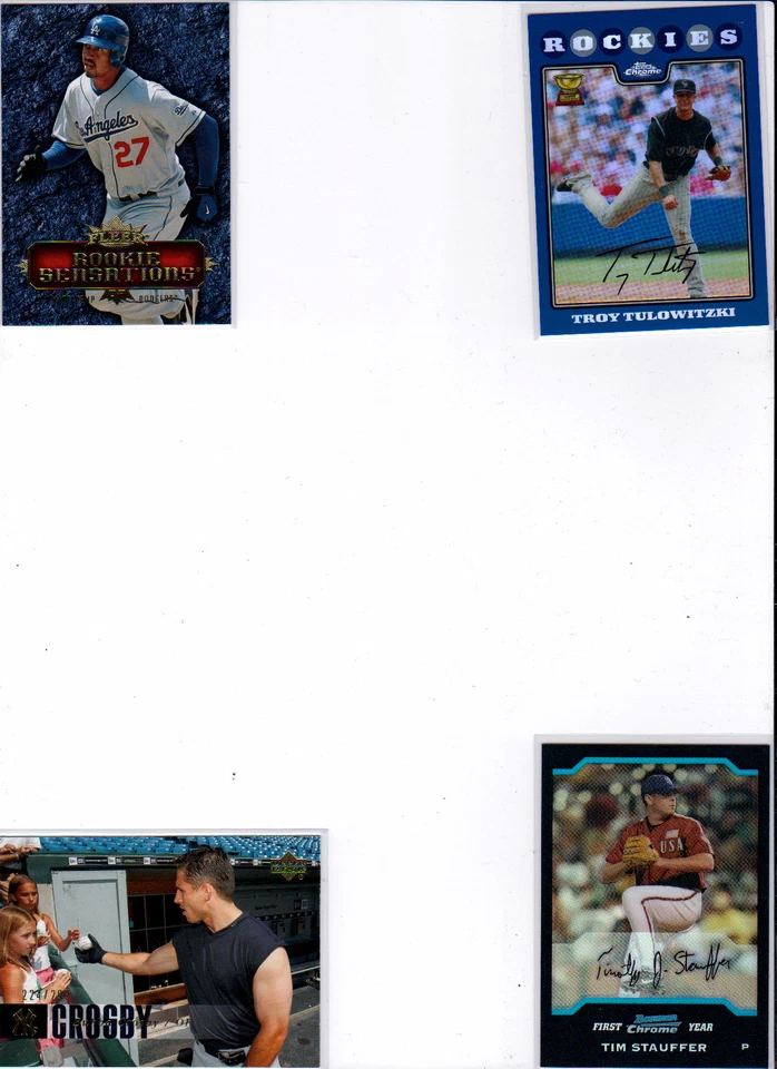 TIM STAUFFER 2004 BOWMAN CHROME DRAFTPICKS #BDP160 RC REFRACTOR - Image 1 of 1