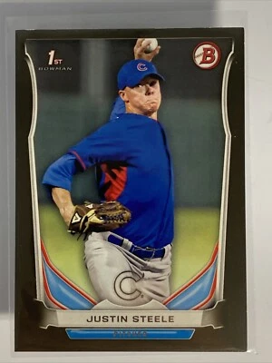 2014 1st Bowman Prospect Justin Steele DP120 Asia Black SP - Image 1 of 4
