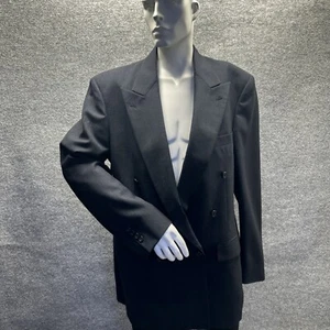 Palm Beach Men Sport Jacket 44R Navy Double Breast Union USA Business Casual - Picture 1 of 14