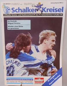 FC Schalke 04 vs. Bayern München Bundesliga Programm Schalker Kreisel 20.11.1993 - Bild 1 von 3