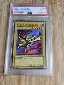 Yugioh Curse of Dragon 1st Edition LOB-E053 SUPER RARE Yu-Gi-Oh - PSA 8 - Picture 1 of 2