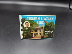 Vintage,  Abrahm Lincoln In Springfield Illinois,  little Souviner book - Picture 1 of 3