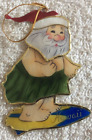 Santa Claus Hawaii Surfing Tree Ornament Decoration Christmas Holiday