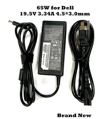 65W Adapter Charger for DELL Inspiron 15-5567 5565 P66F AC Power 19.5V 3.34A NEW - Image 1 of 2
