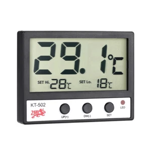 LCD Digital Fish Tank Aquarium Thermometer Water Temperature Alarm °C/°F D4R6 - Picture 1 of 12