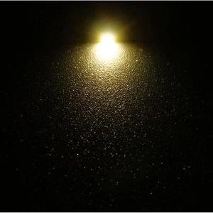 10x Superhelle LEDs SMD 0603 Warm Weiß mit Kupferlackdraht 20cm + 12V Vorwiderst - Bild 1 von 3