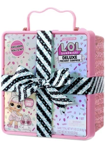 LOL Deluxe Present Surprise Pink Exclusive Miss Partay~Big Sister Doll & Pet Pup - Picture 1 of 5