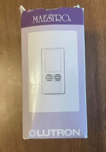 Lutron MS-A102-V-WH Motion Sensor Vacancy Switch White NEW OPEN BOX - Picture 1 of 5