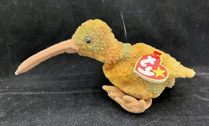 Ty Beanie Baby 1998 Beak The Bird With Tags MINT RED STAMPED TUSH TAG - Picture 1 of 7