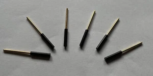 6 NOS GHIELMETTI 1-biegunowa matryca krosowa PINS do syntezatora modułowego EMS SYNTHI czarna - Zdjęcie 1 z 2