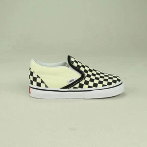 Vans Check Slip-On Toddlers/Infants Trainer Black/White Size 2,3,4,5,6,6.5,7,8,9 - Picture 1 of 6