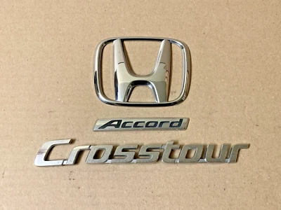2010-2012 Honda Crosstour Accord Emblem Trunk Logo Badge Set OEM - Image 1 of 4