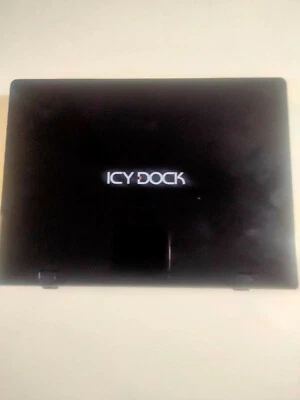 ICY DOCK MB559US-1SB 3.5" PURE BLACK SATA USB 2.0 & eSATA EXTERNAL DRIVE-USED - Image 1 of 4