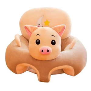 Piggy Baby Support Sofa – Plush Infant Chair with Back & Head Protection for Tod - Picture 1 of 12
