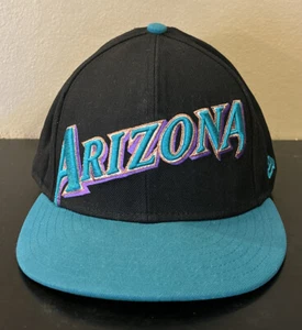 Vintage Arizona Diamondbacks Script Cooperstown New Era 59Fifty 7 1/2 Fitted Hat - Picture 1 of 5
