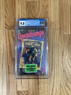 Goosebumps A Night In Terror Tower VHS CGC Graded 9.8 SEALED B Clamshell RARE - Image 1 of 2