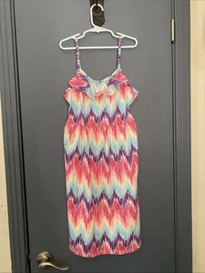FADED GLORY Size Large (10-12) Dress Girl Tie-dye Summer FREE SHIPPING - Picture 1 of 4