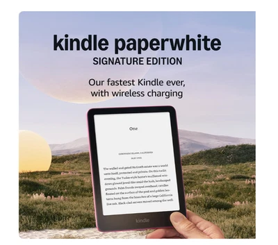 Amazon Kindle Paperwhite 7' 32GB 12th Gen Newest Version Without Ads Pink - Image 1 of 4