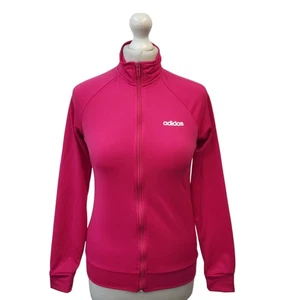 Adidas Tracksuit Top Pink Long Sleeve UK Girl's Age 13-14 Years L258 - Picture 1 of 5