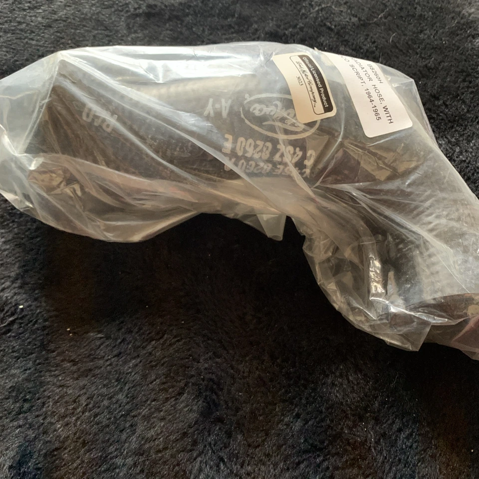 Upper Radiator Coolant Hose for 1964-1965 Ford Thunderbird  With Stamping - Image 1 of 4