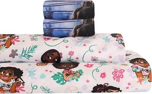 Disney Encanto 4 Piece Full Bedding Sheet Set for Kids - Flat Sheet Fitted Sheet - Picture 1 of 8