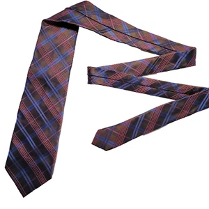 Breuer Tie Men's Multicolor Check 100% Silk Necktie Handmade In Italy - Picture 1 of 9