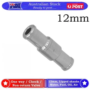 12mm One Way Non Return Check Valve Air Fuel Petrol Diesel Oil Vacuum Aluminium - Picture 1 of 8
