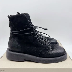 Marsell Gomme Gommello Pallottola Big Sole Lace Up Ankle Combat Boots Black EU37 - Picture 1 of 12