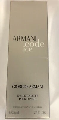 ⭐ Armani Code Ice Eau de Toilette 75ml EDT Neu OVP RARE VINTAGE ! ⭐ - Bild 1 von 2
