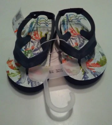 Toddler Toys R US  Shoes Sandals summer Size 9/10 palms pattern blue NWT - Image 1 of 3