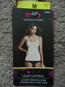 Brandneu ohne Etikett Maidenform Größe Medium Zwei-Wege-Tanktop nude V-Ausschnitt oder U-Ausschnitt - Bild 1 von 12