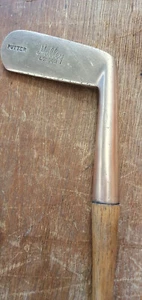 Halley Llondon Putter Brass Head Antique With Hickory Shaft 35" - Picture 1 of 5