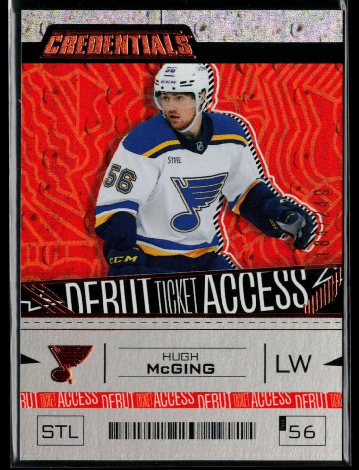 2023-24 Upper Deck Credentials Orange #112 Hugh McGing RC 184/249 - Image 1 of 2
