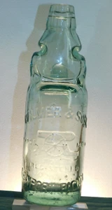 ANTIQUE RELIANCE PATENT ( 4 ) CODD BOTTLE / WAR CANNON OLD 12 Oz BOTTLE c1880's - Picture 1 of 13